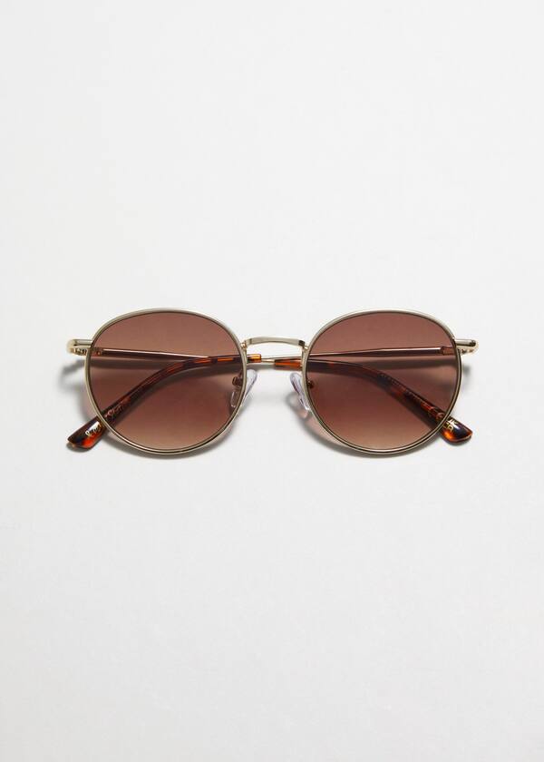 Slim Oval-Frame Sunglasses