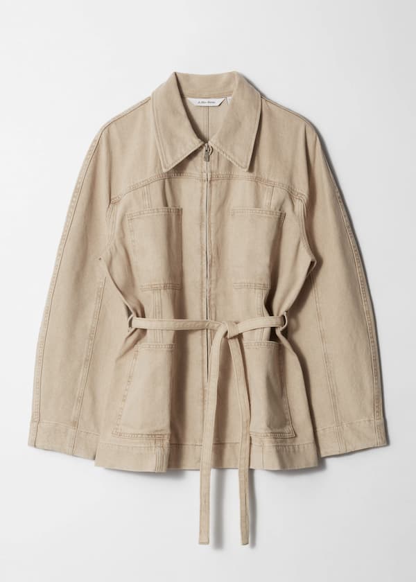 Belted Denim Jacket