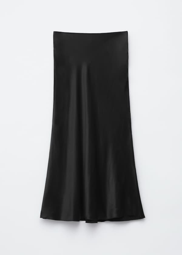 Satin Midi Skirt