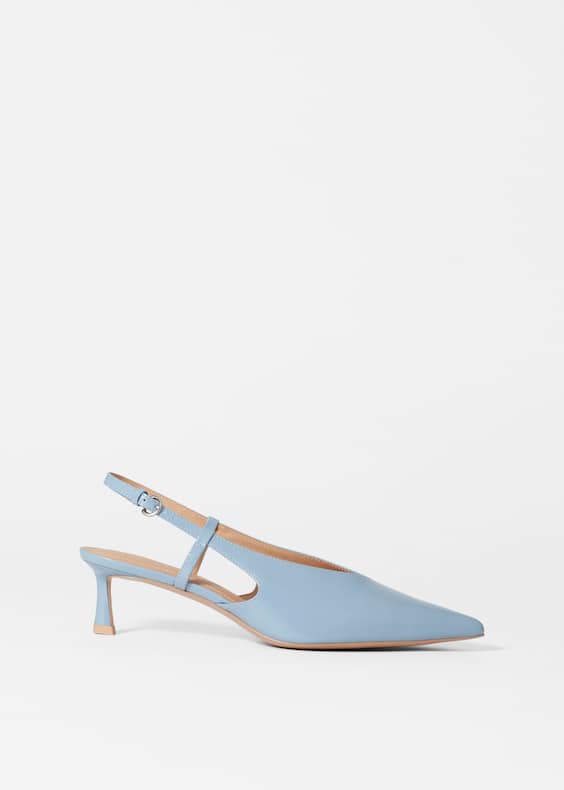 Classic Leather Slingback Pumps