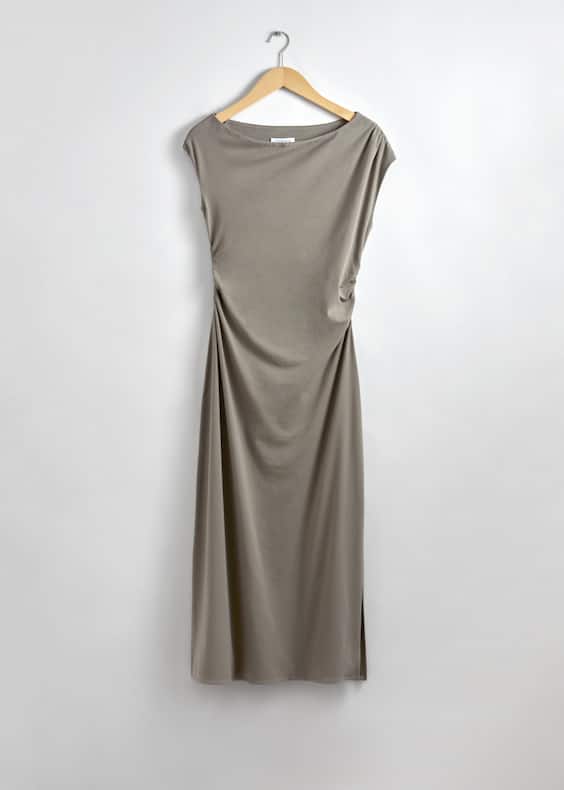 One-Shoulder Midi Dress