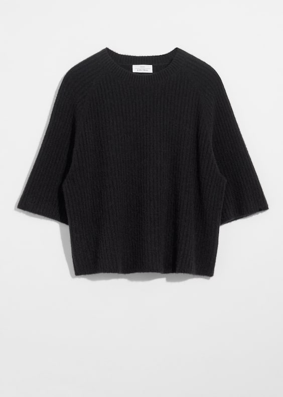 Alpaca-Blend Knitted Top