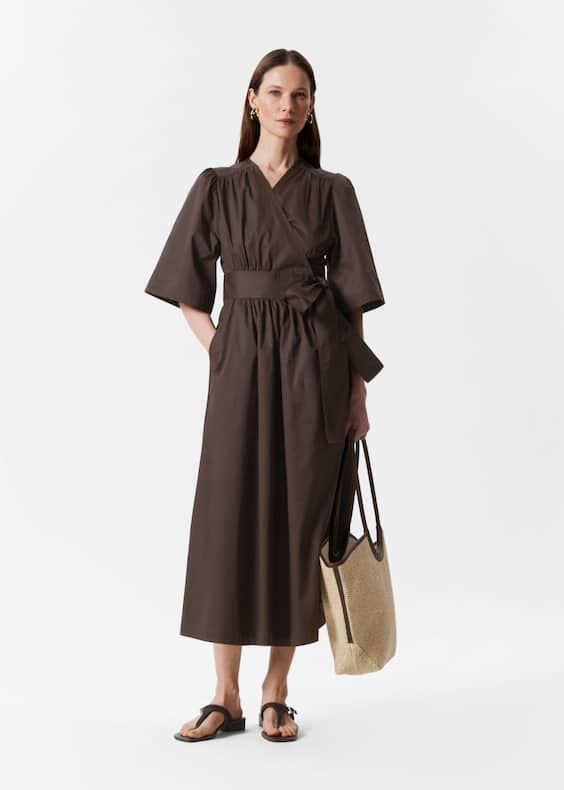 Wrap Midi Dress