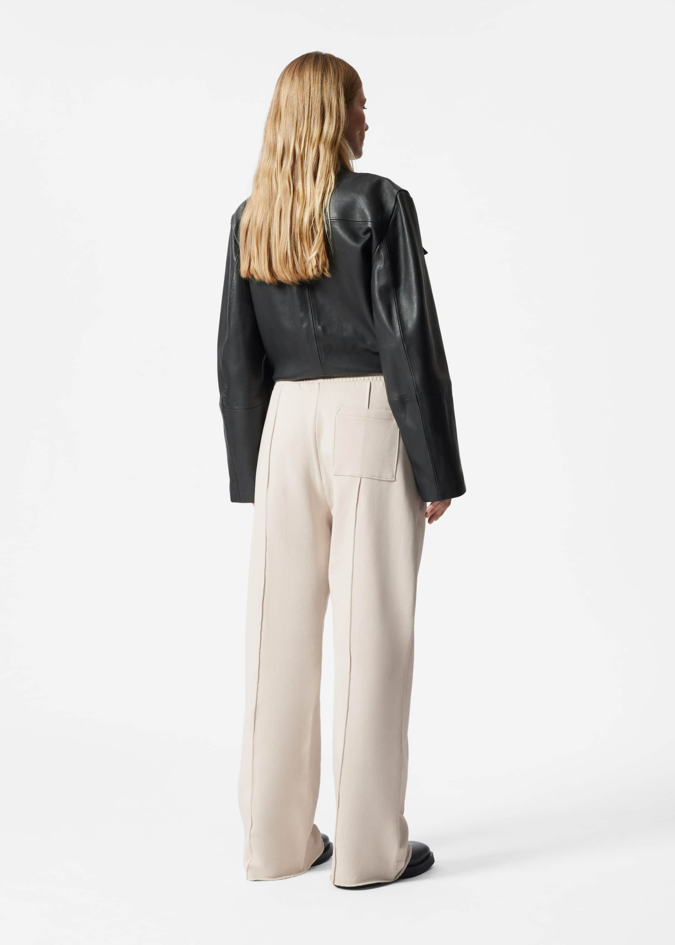 Straight-Leg Track-Pants - Beige - Lookbook