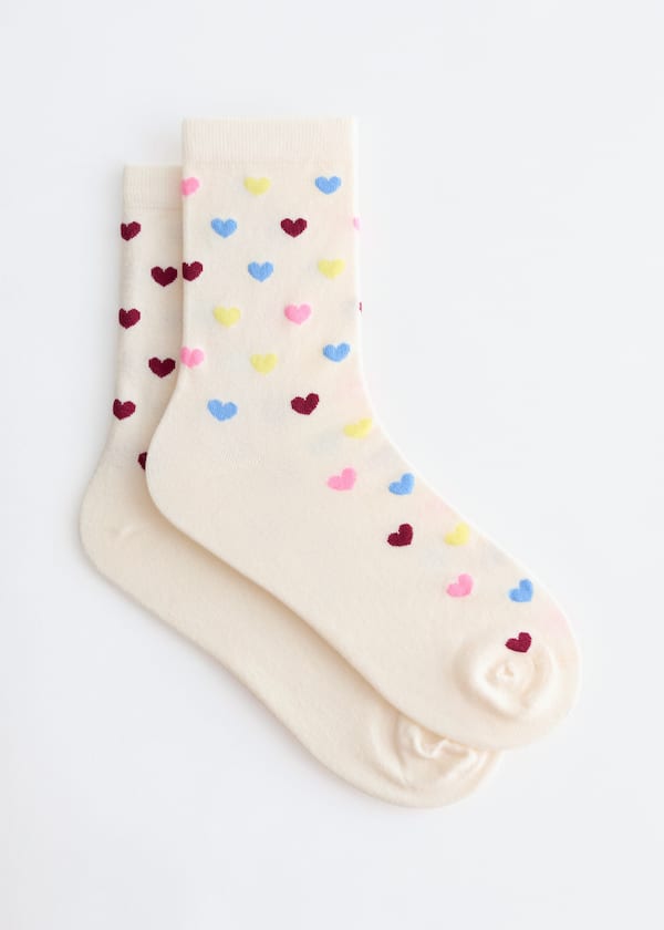 2-Pack Heart Socks