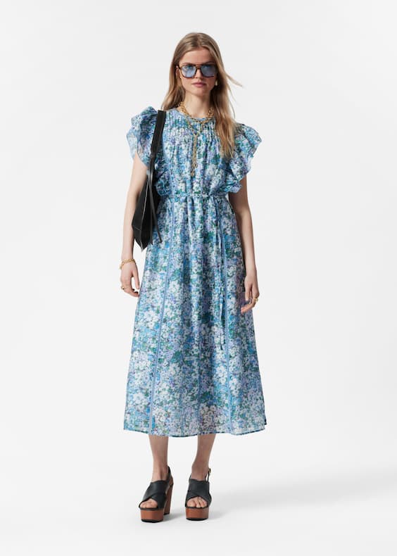 Frill Midi Dress