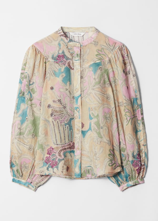 Puff-Sleeve Blouse