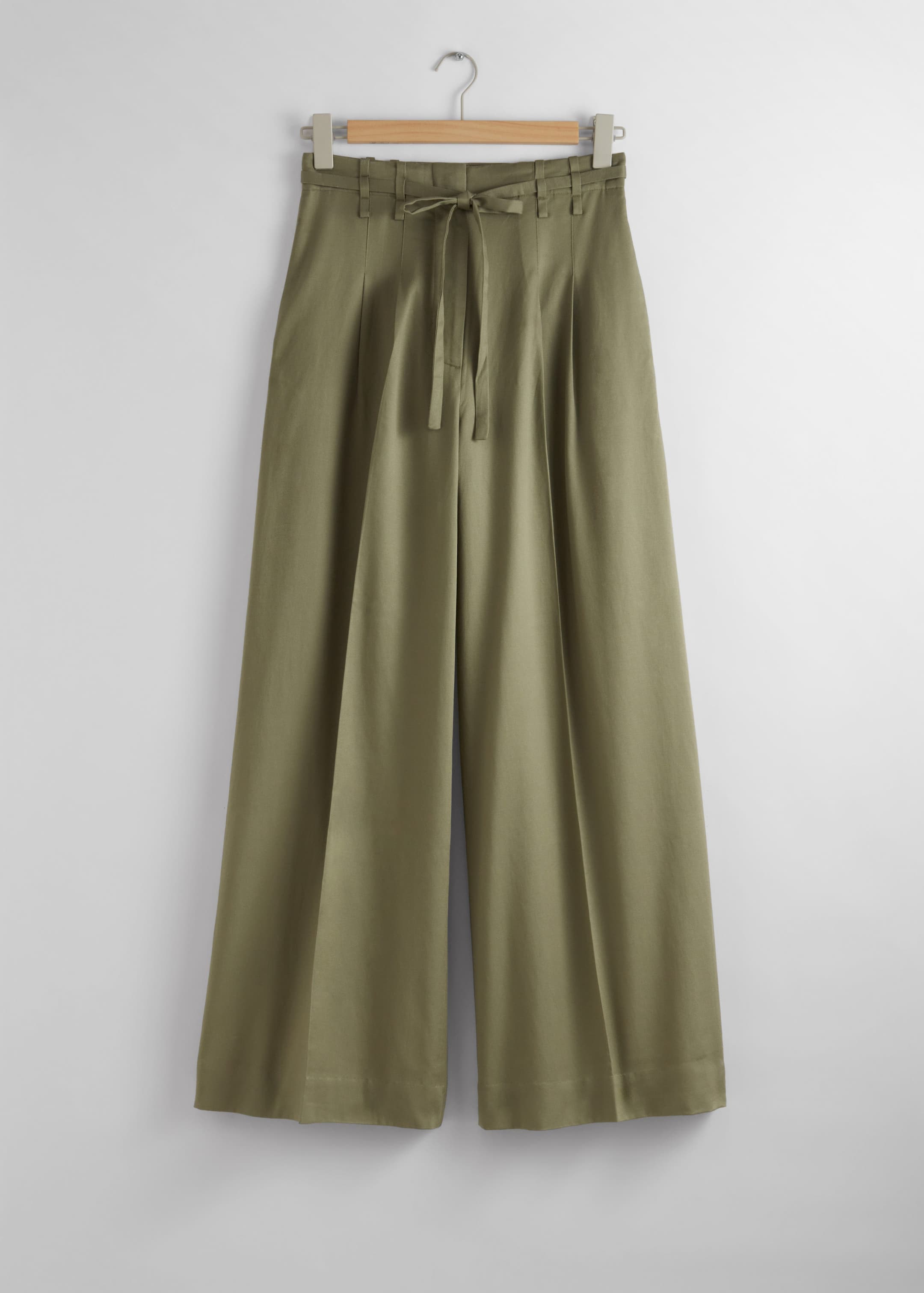 Image of Wide Belted Trousers