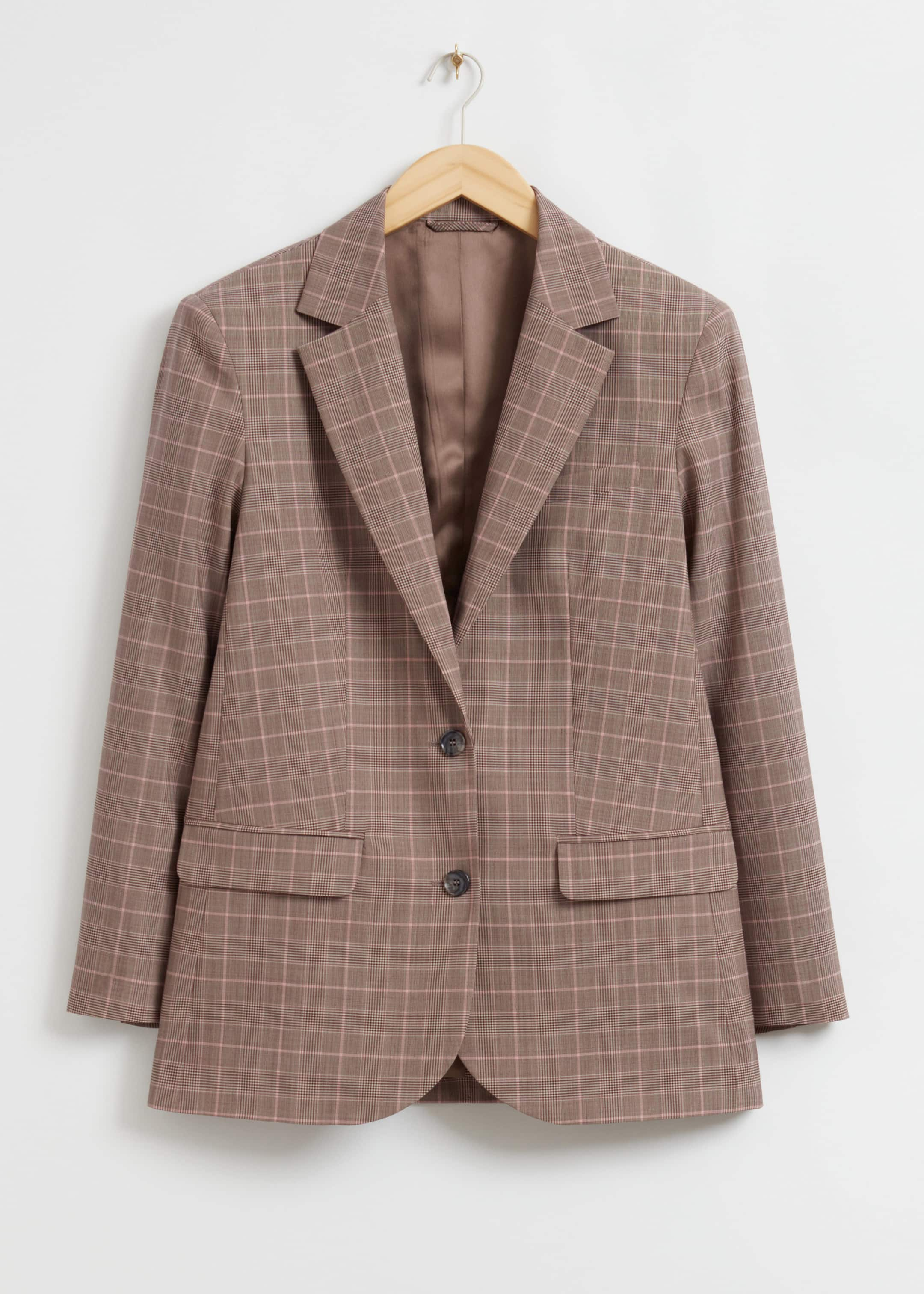 Image of Oversized Padded Shoulder Blazer