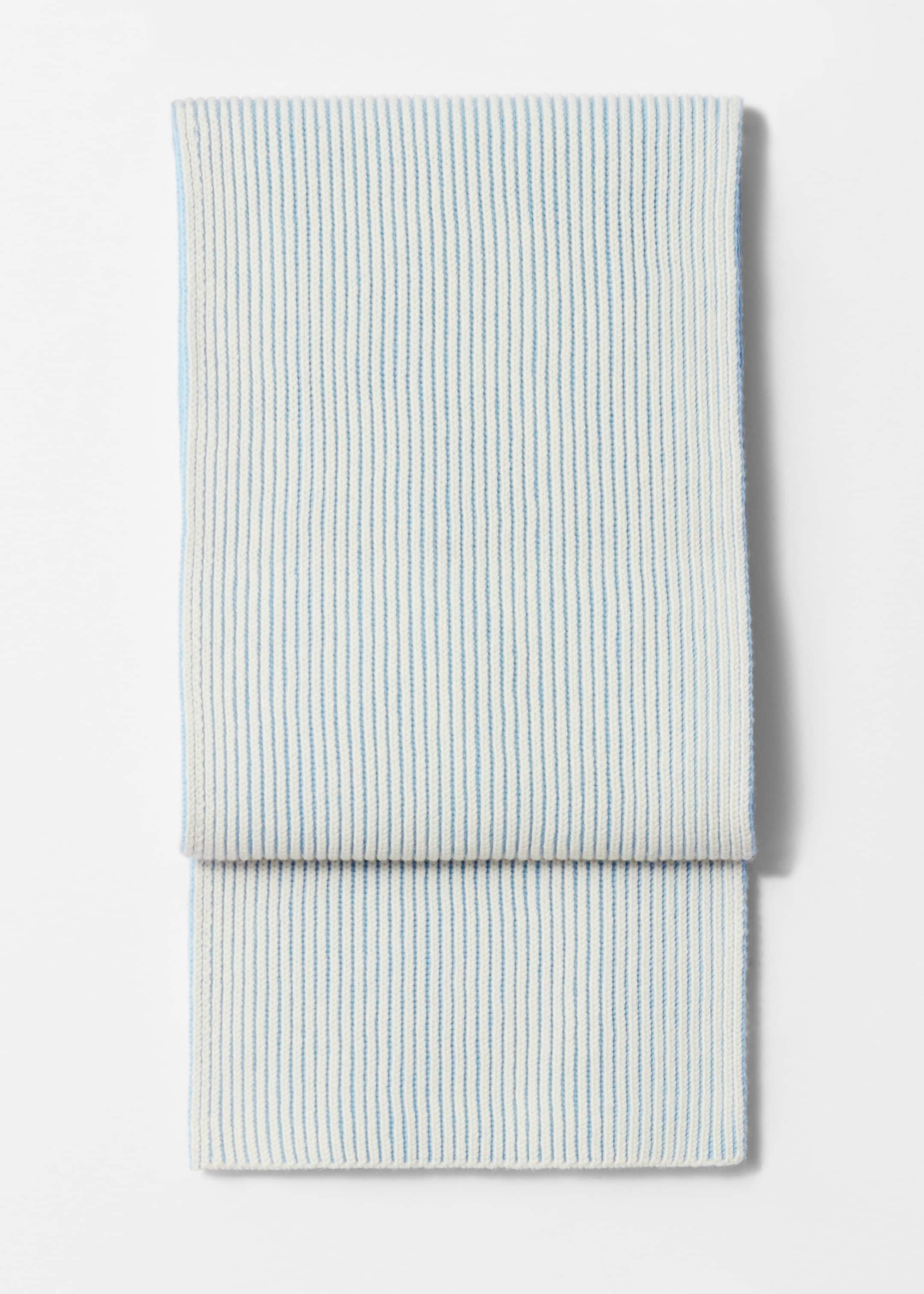 Two-Tone Wool Scarf - Light blue - Still Life