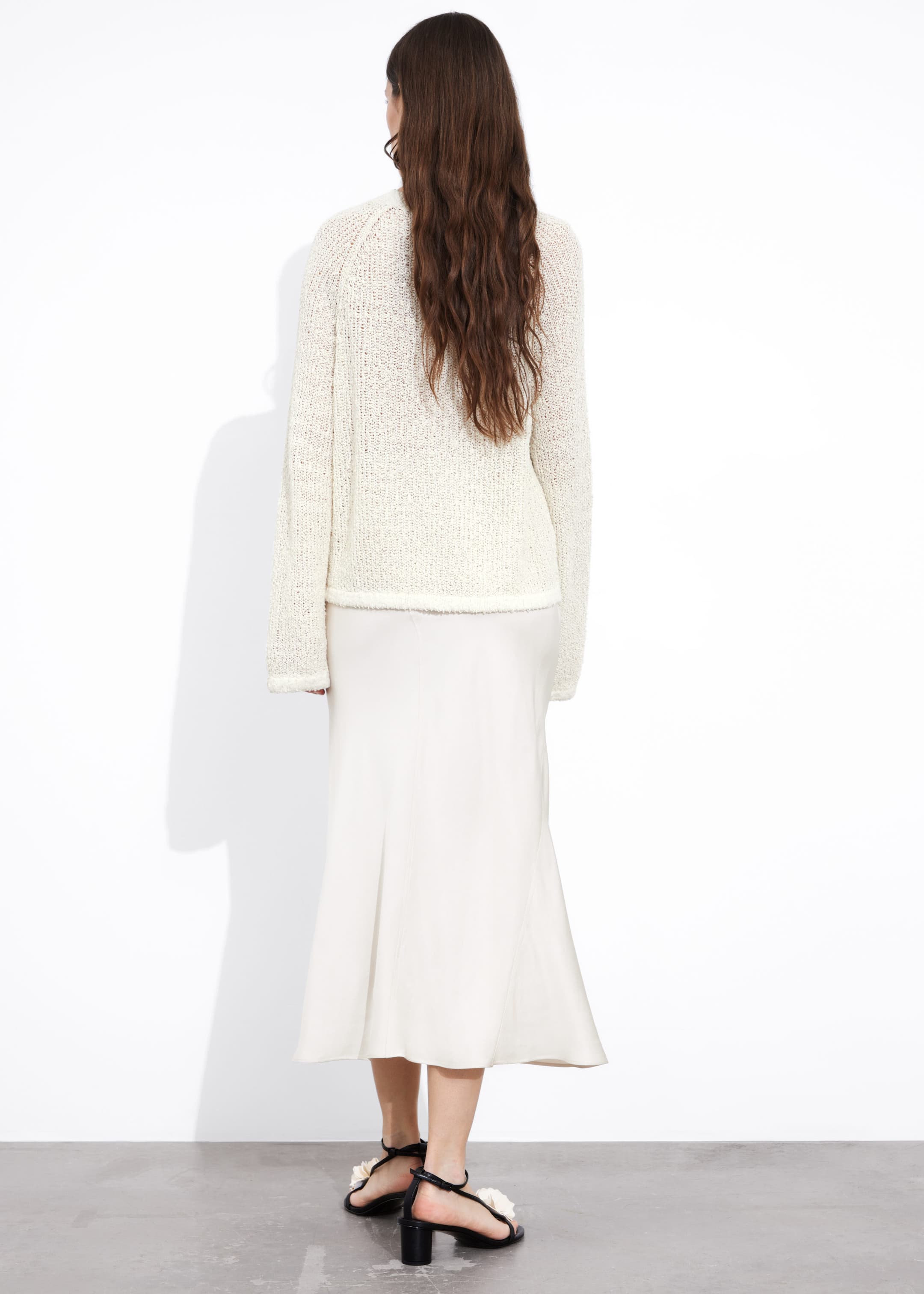 Silk-Blend Knit Top - Cream - Lookbook