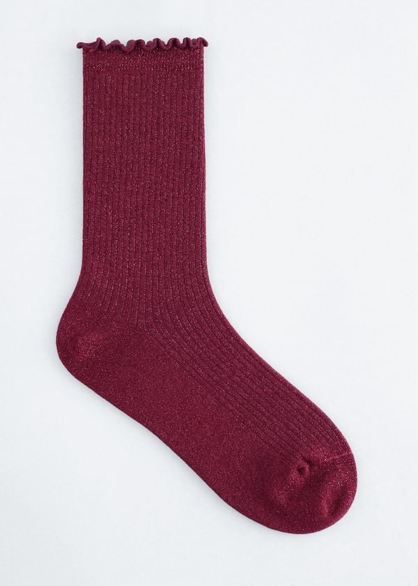 Frilled Glitter Socks