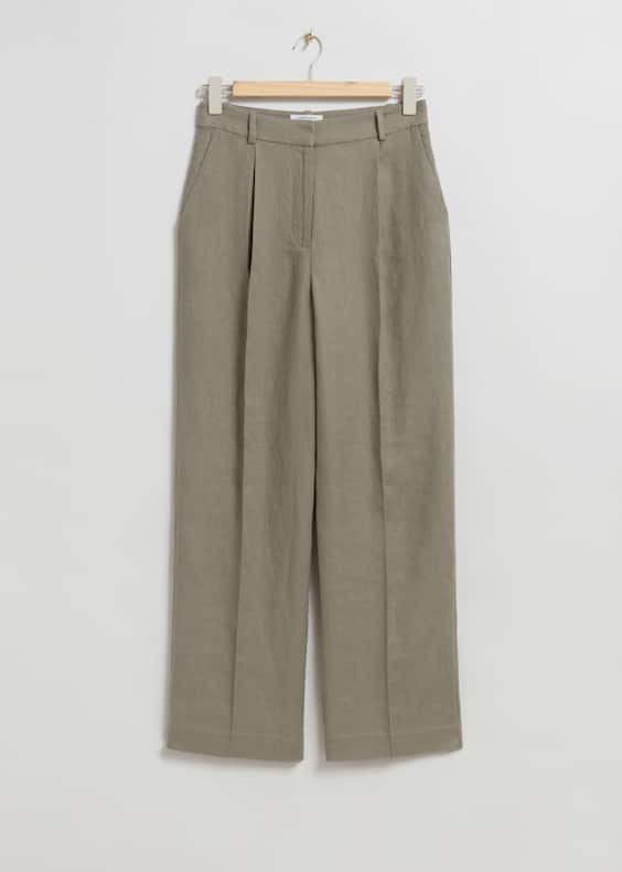 Wide Linen Trousers