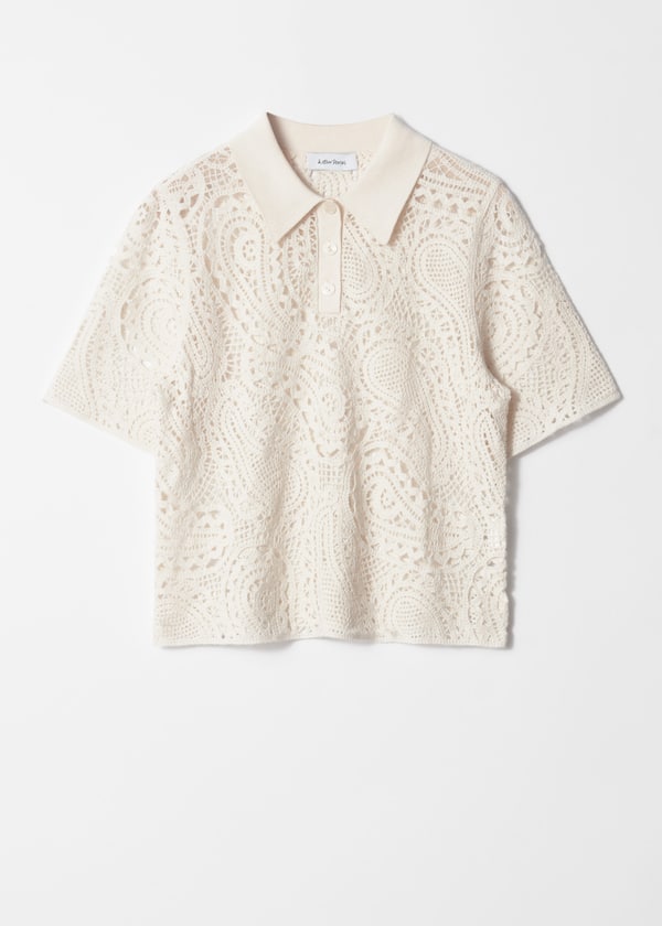 Crochet Polo Top