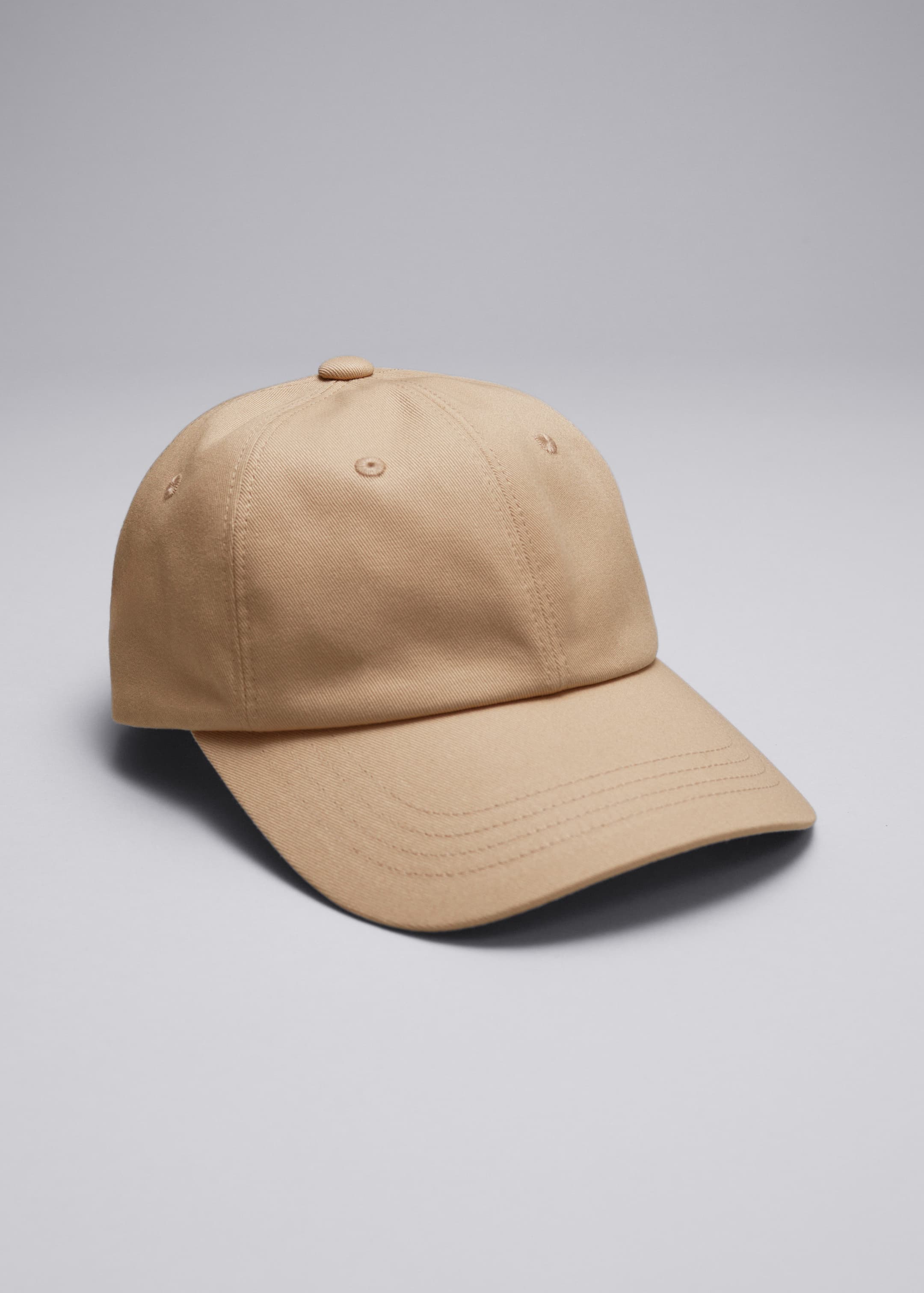 Cotton-Canvas Baseball Cap - Beige - Still Life