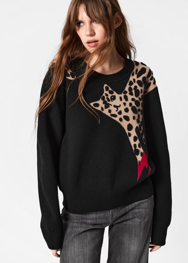 Long-Sleeve Knit Sweater