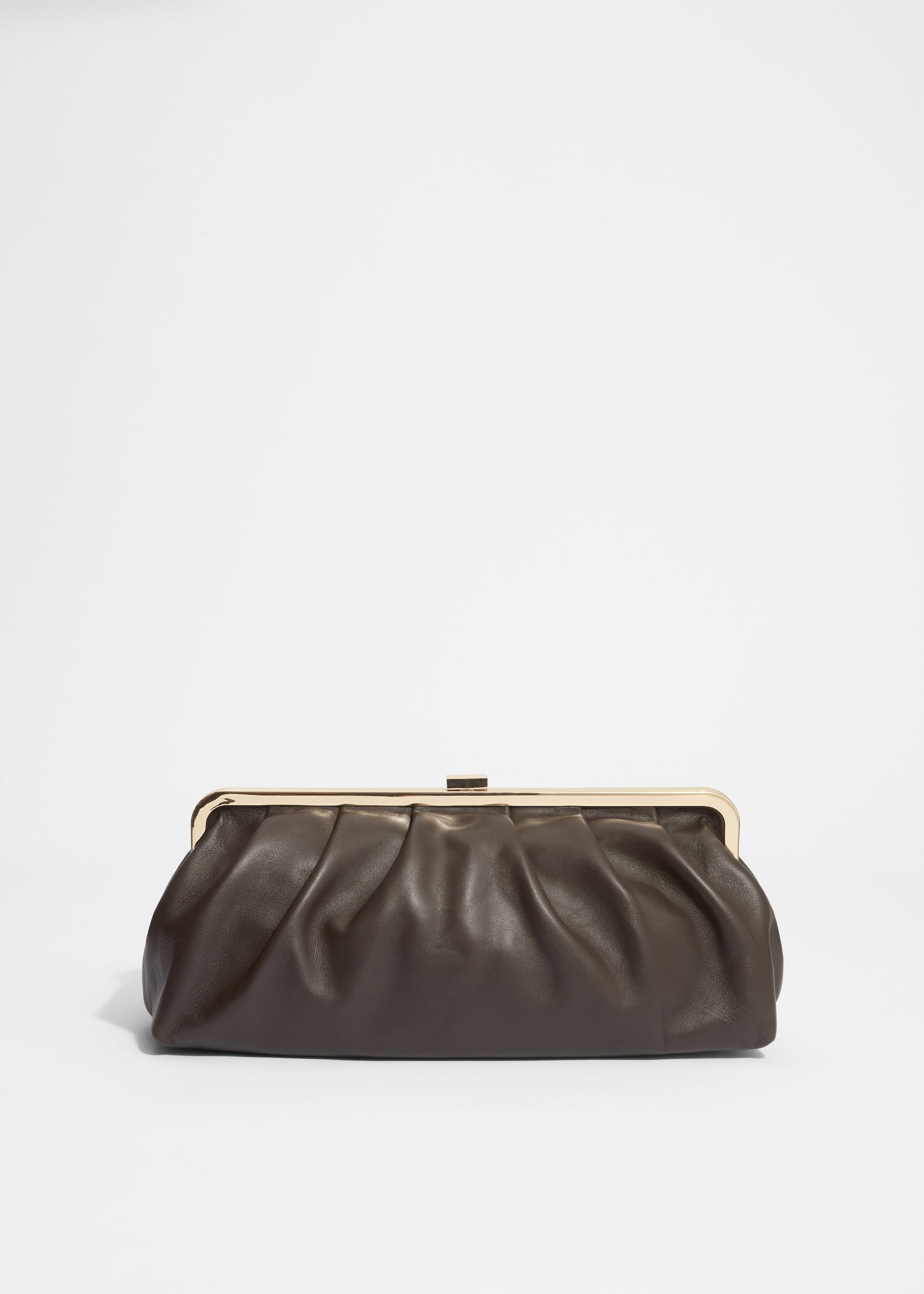 Klassische Clutch aus Leder