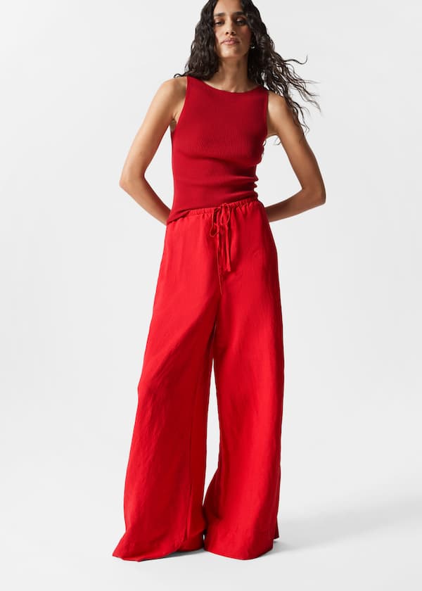 Relaxed Drawstring Trousers