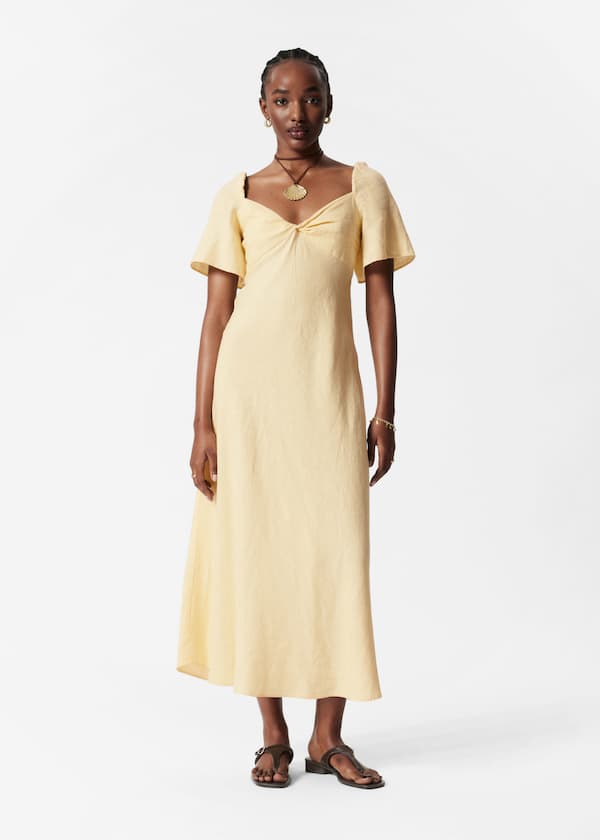 Linen Midi Dress