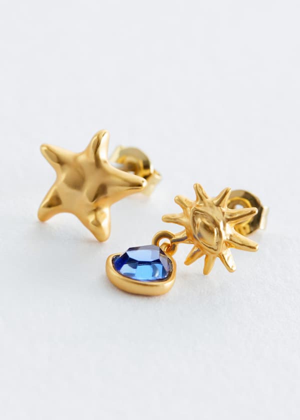 Mismatched Figurative Earrings