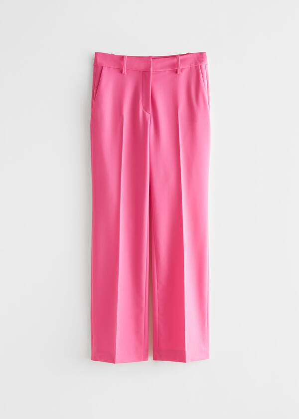 Straight Low Waist Trousers