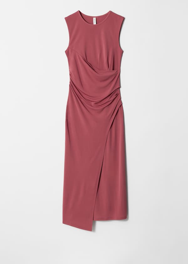 Draped Midi Dress