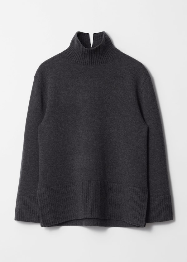 Oversized Turtleneck Wool Jumper