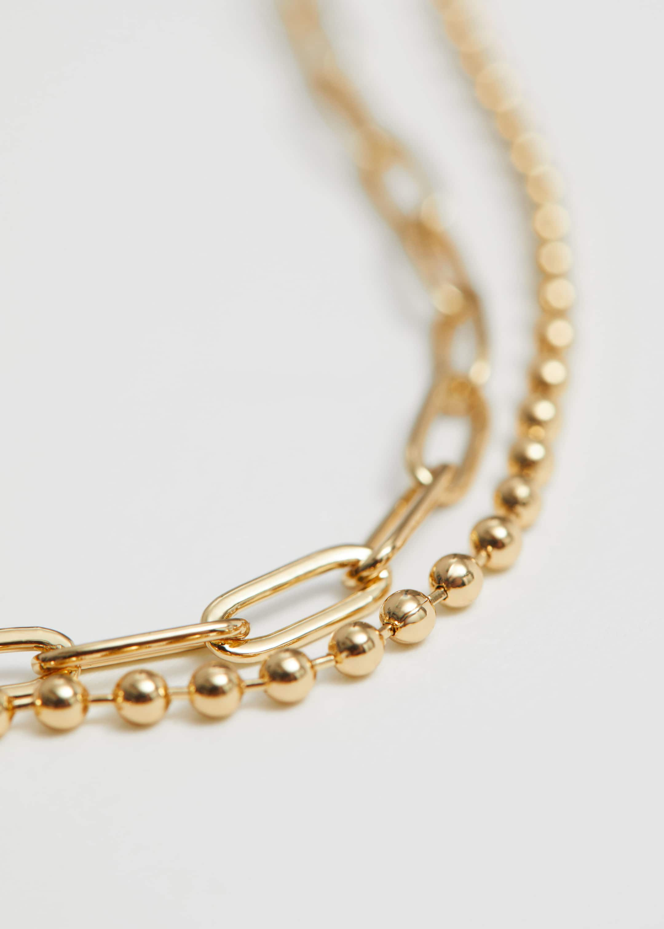 Layered Chain Necklace - {{variantName}} - Descriptive Detail