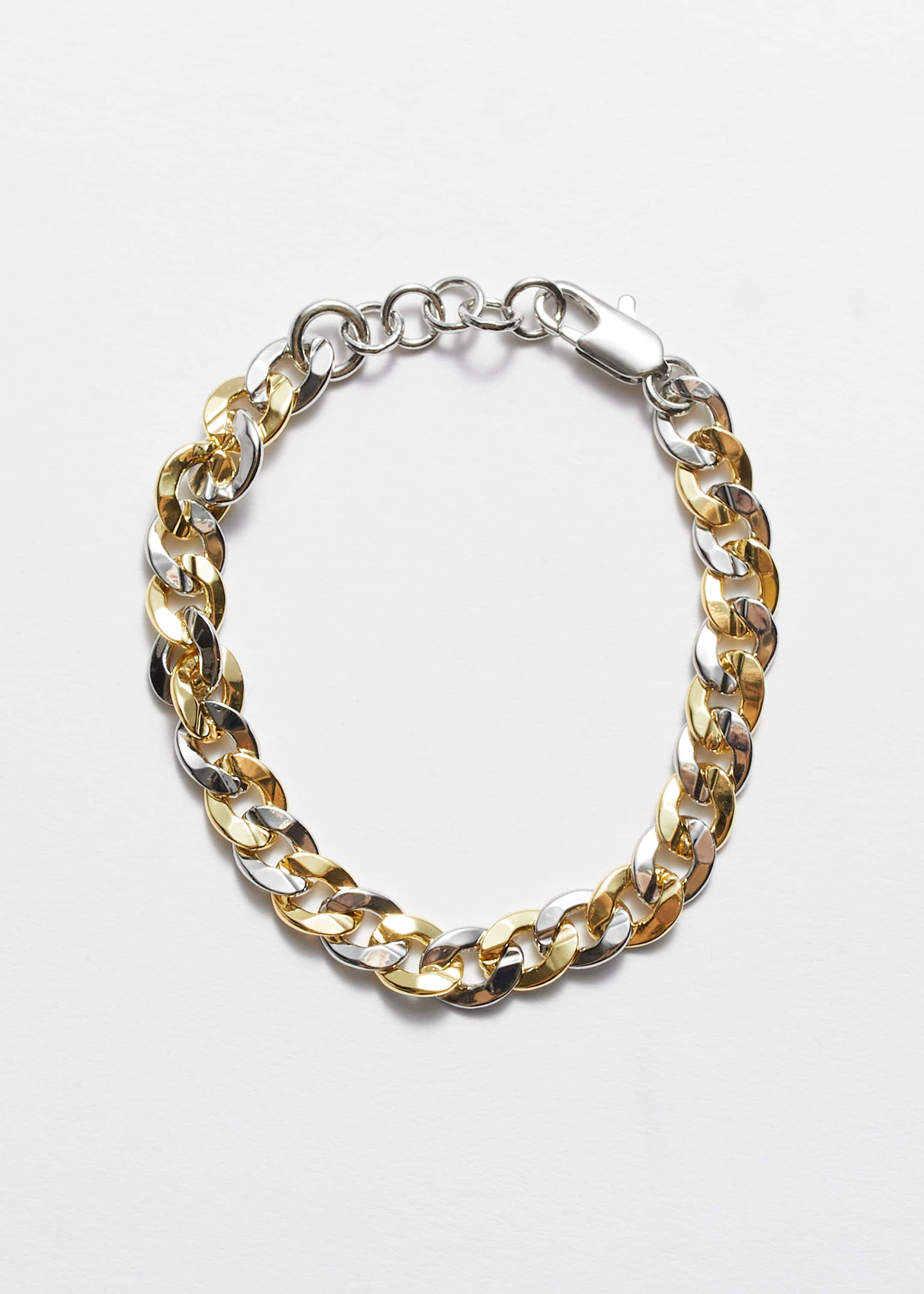 Image of Bracelet argenté et doré