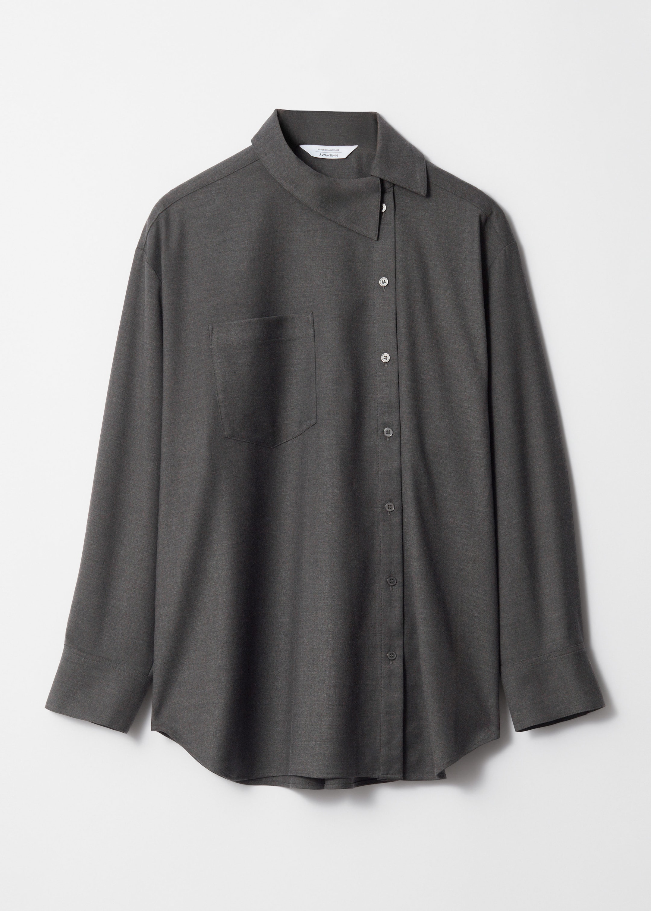 Asymmetric Shirt - Grey - Still Life