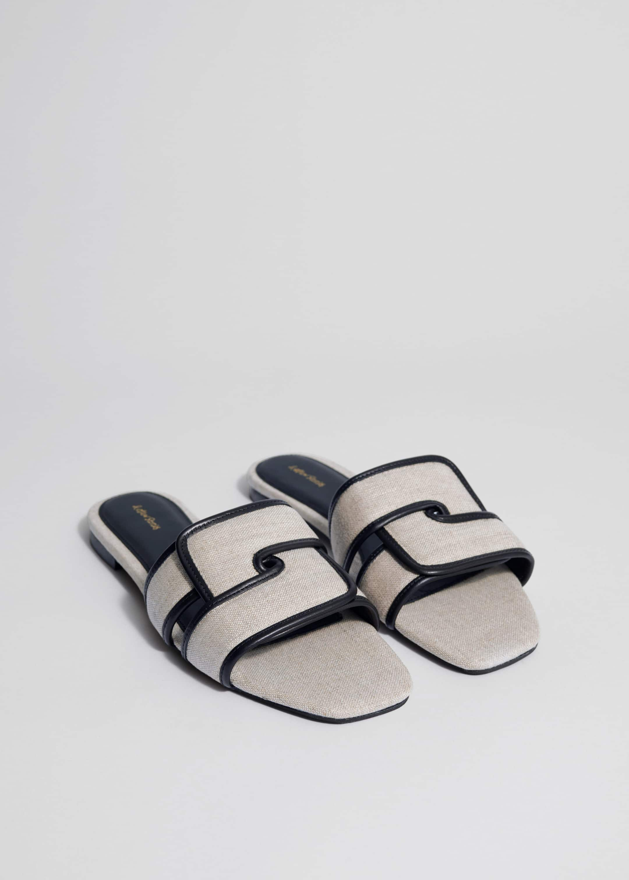 Leather Slides - Linen - Still Life