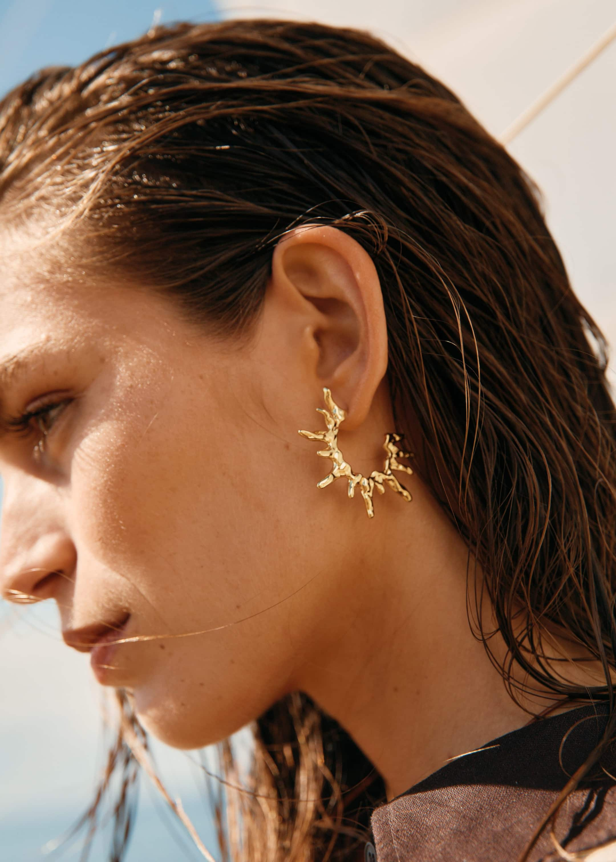 Image of Molded Hoop Earrings