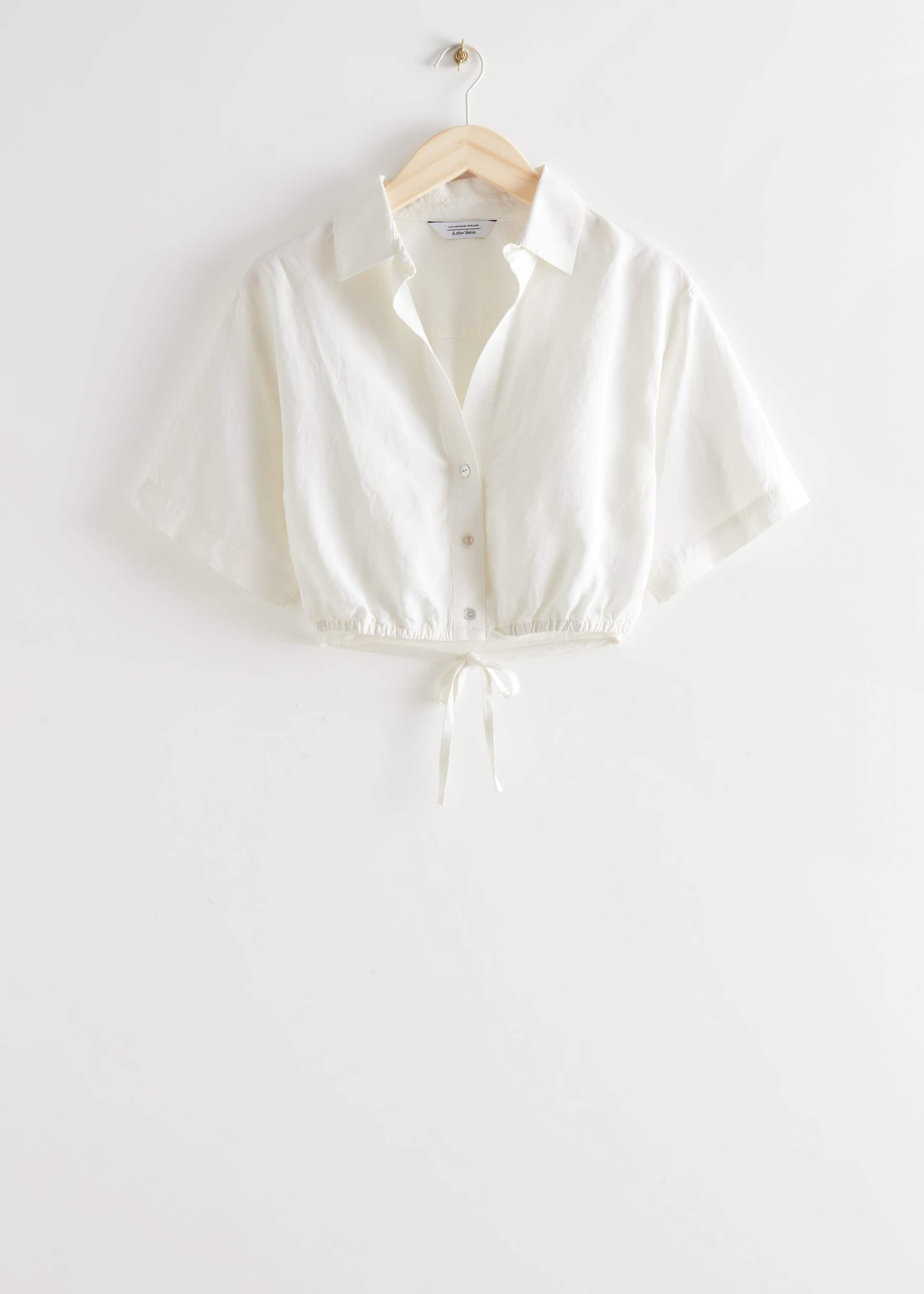 Buttoned Crop Top - Blanc - Still Life