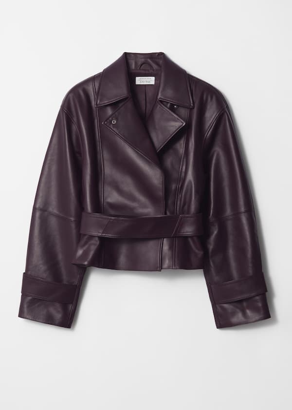 Belted Leather Jacket