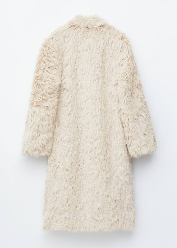 Faux Fur Midi Coat