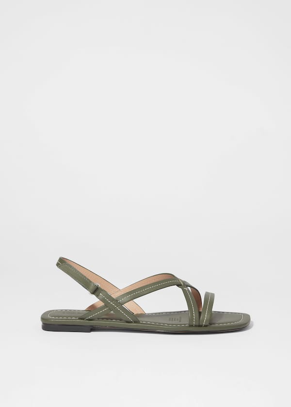 Strappy leather sandals