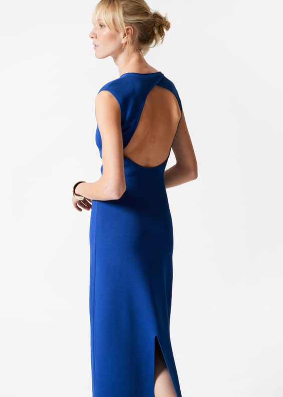 Open-Back Midi Dress