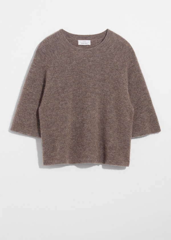 Alpaca-Blend Knitted Top
