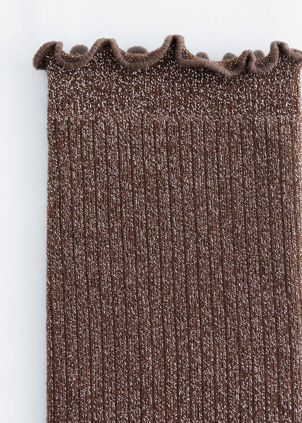 Frilled Glitter Socks