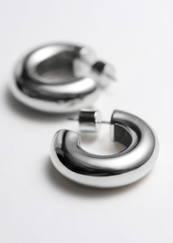 Sleek Hoop Earrings