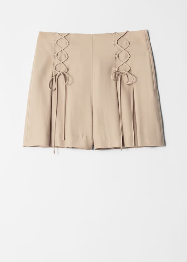 Lace-Up Shorts