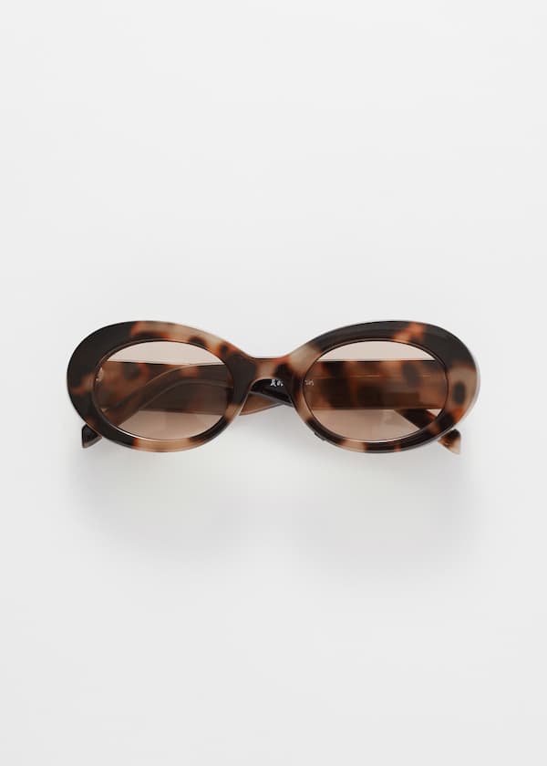 Oval-Frame Sunglasses