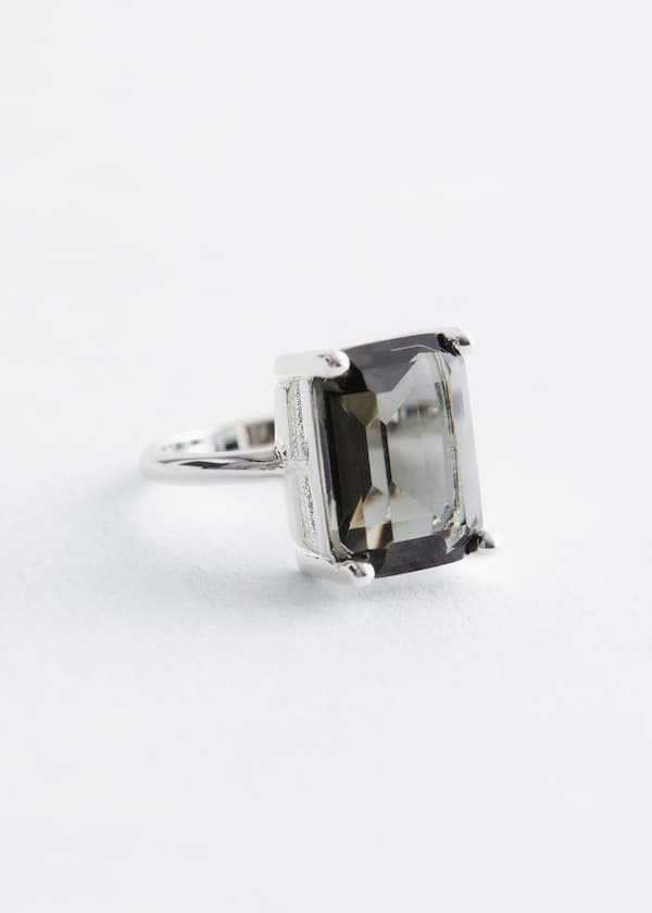 Faceted Crystal Ring