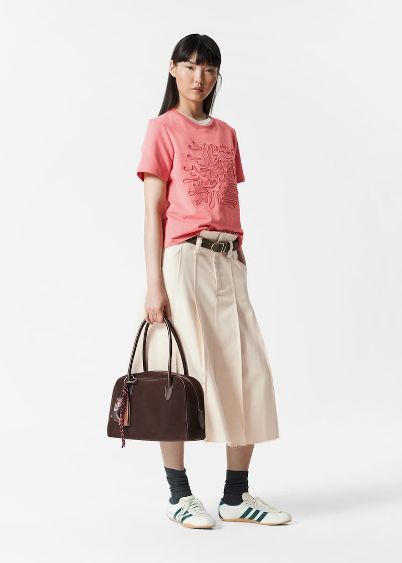Floral-Appliqué T-Shirt