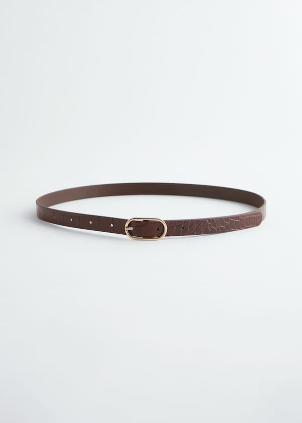 Slim Leather Belt