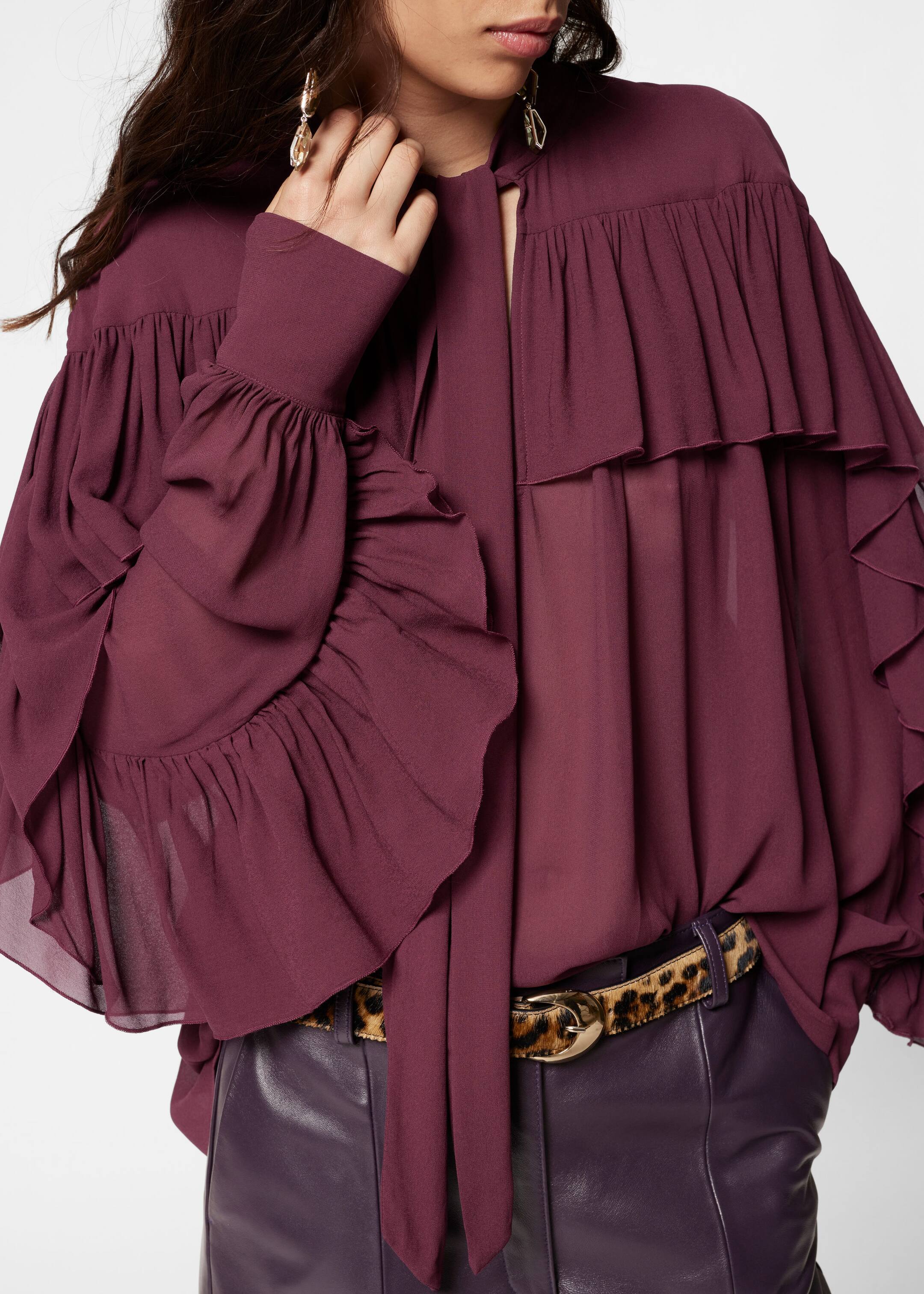 & Other Stories Ruffled top Cuff Button Up