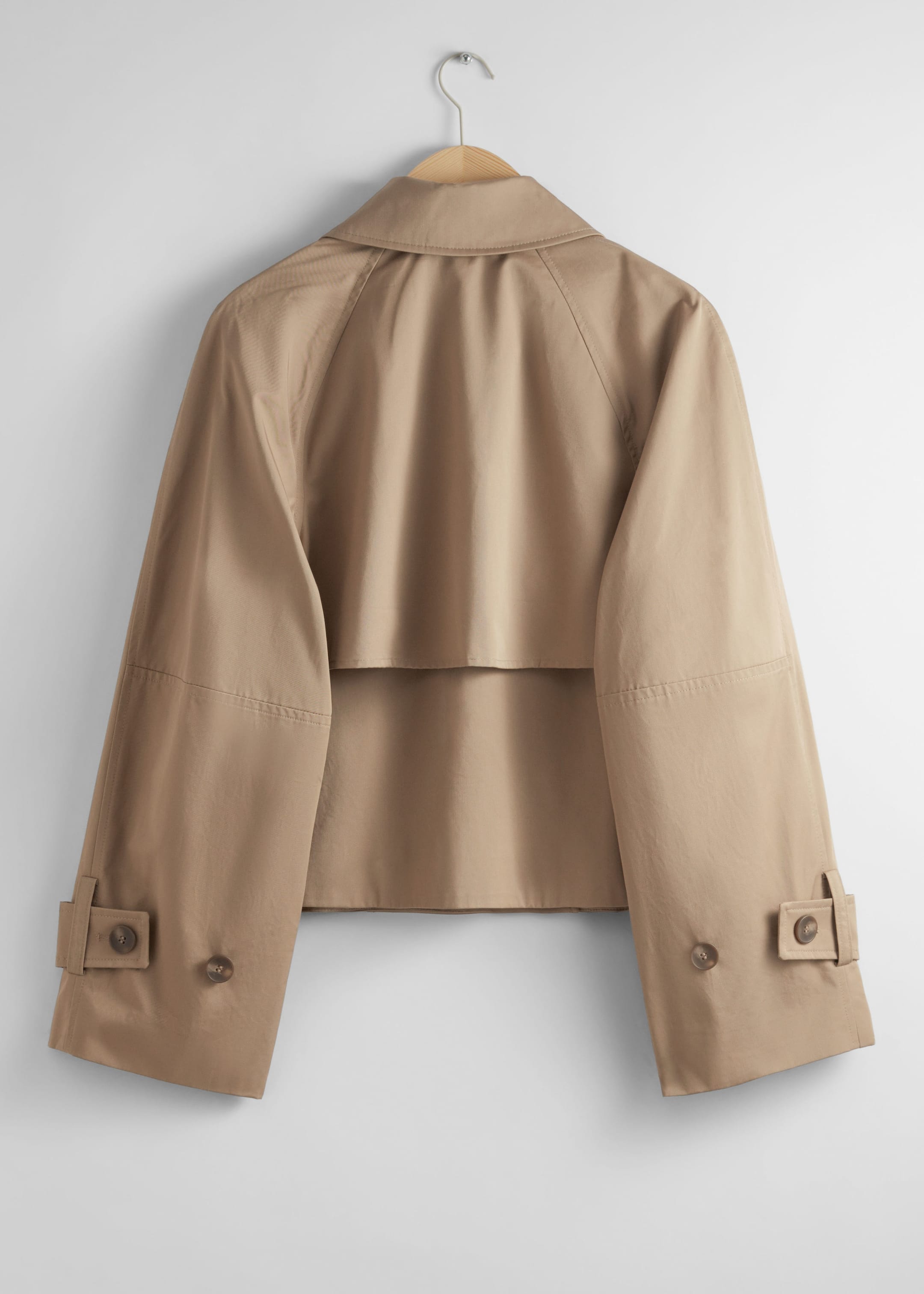 Short Trench Coat Jacket - Beige - Still Life