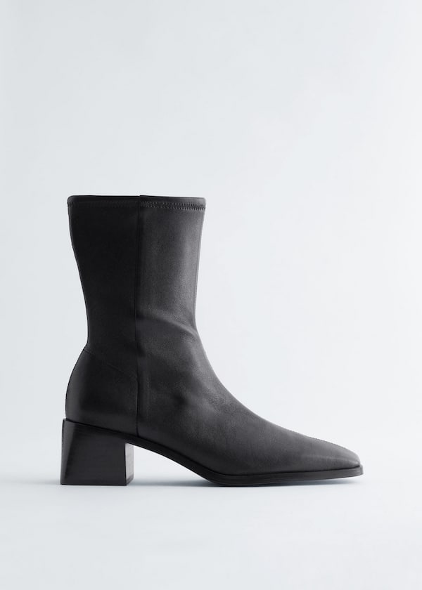 Leather Sock Boots