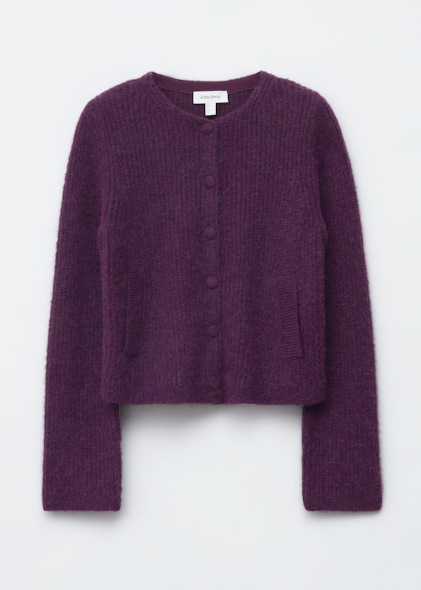 Rib-Knit Cardigan