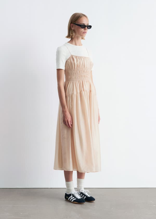 Ruched Midi Dress